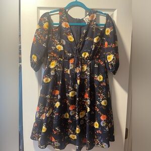 Sadie and Sage Babydoll Floral Dress Sz M EUC